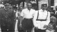 Autoridades en fiestas del Cristo 1949